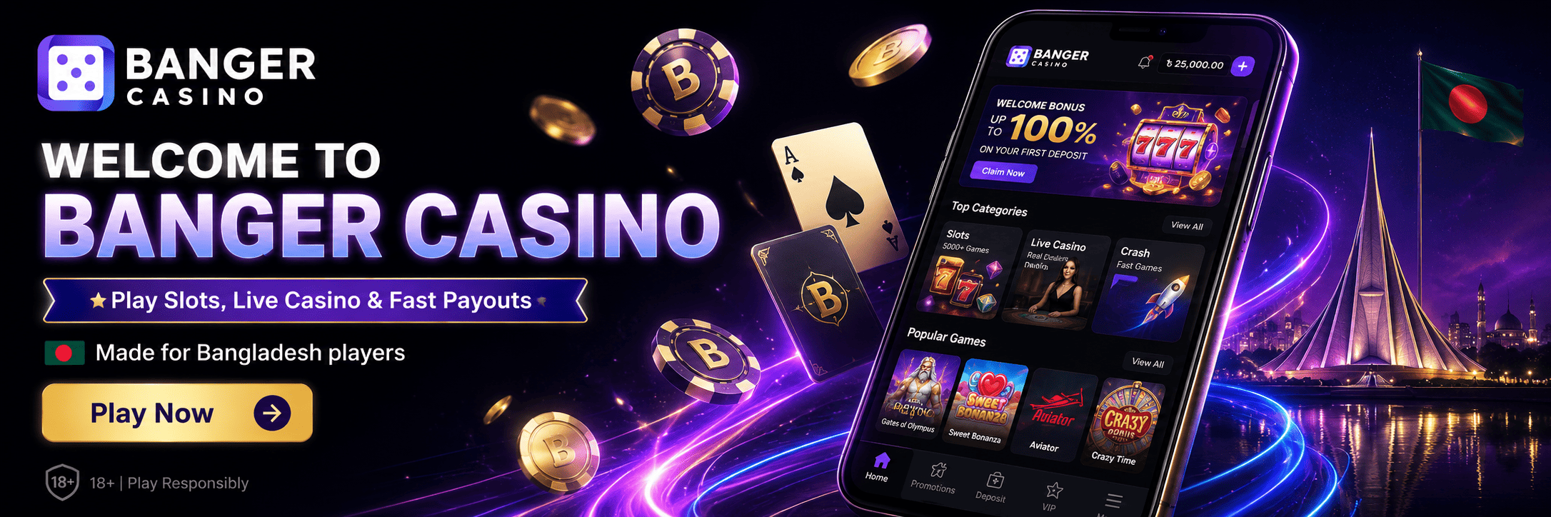 Banger Casino Bangladesh – Online Casino for Real Money Players
